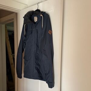 Burton Dark Blue Raincoat for Men